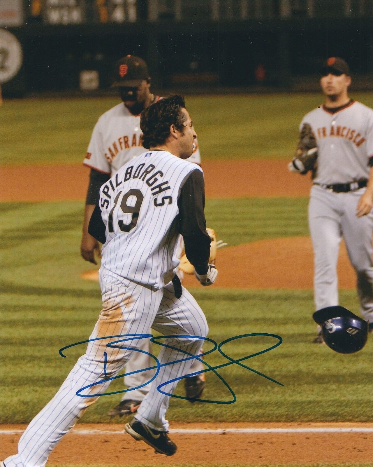 Autographed 8x10 RYAN SPLIBORGHS Colorado Rockies Photo Poster painting - COA