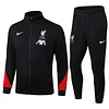 Joyfball 2024/2025 Liverpool Long Zipped Jacket Black Soccer Jersey 1:1 Thai Quality Set