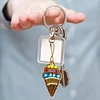 Acryl 5pcs Eis - 5d DIY Handwerk Schl&uuml;sselanh&auml;nger