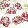 6PCS DIY Diamond Art Greeting Cards Santa Claus Congratulations Cards & Gift
