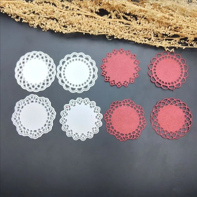 Circle Dies Oval Metal Cutting Dies Stencils DIY Scrapbooking Stamping Die Cuts Paper Cards Craft