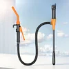 Fuel Transfer Pump 2.4 Gallons Per Min Car Gas Oil Pump with Flow Control Nozzle