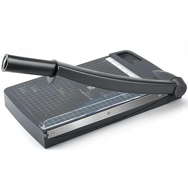 This Guillotine Paper Cutter Trimmer is sharp. Great for voting multip