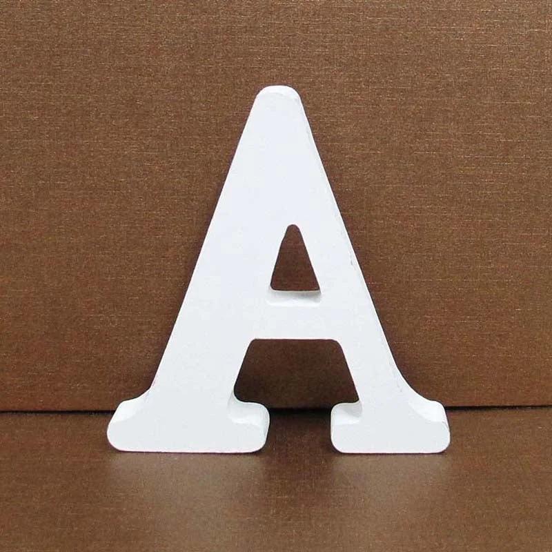 1pc 8cm Number 0 To 9 White Wooden Number Letters Free Standing Wood Decorative Crafts for Home Party Wedding Birthday DIY Decor
