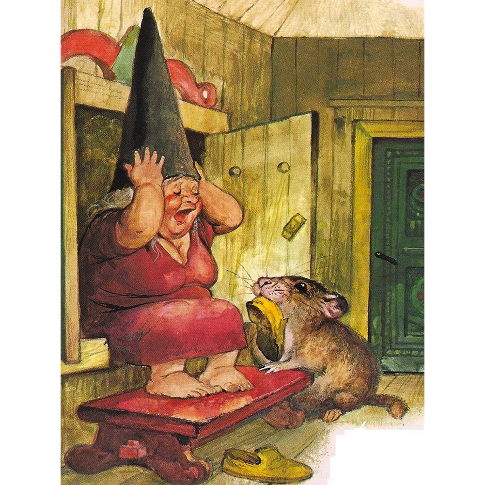 

Happy Gnome - Round Drill Diamond Painting - 30*40CM, 501 Original