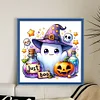 (Stamped/Counted) Halloween Ghost-11CT Cross Stitch 40*40cm/15.75*15.75in