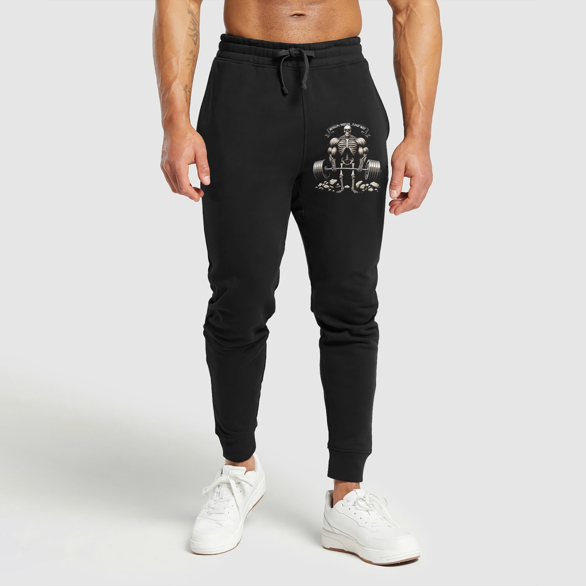 SKULL GYM Graphic Print Performance Sweatpants