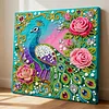 Peacock Art Diamond Painting Kit for Adults Home Decor 25x25cm With Frame
