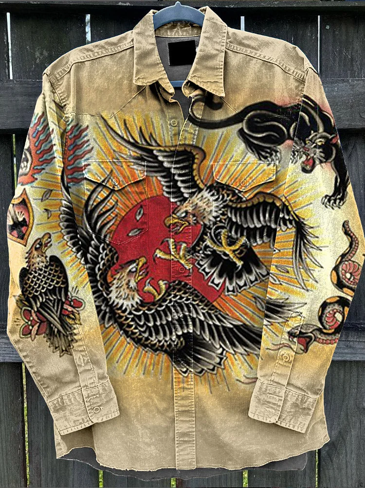 Men's Western Cowboy Buttons Shirt