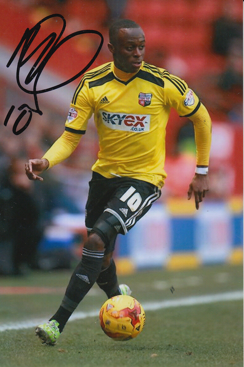 BRENTFORD HAND SIGNED MOSES ODUBAJO 6X4 Photo Poster painting.