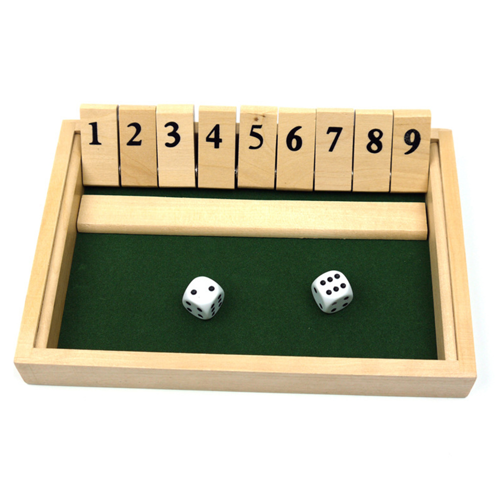 

Wooden Flip Dice Board Game Club Bar Party Fun Drinking Game Toys 2 People, 501 Original
