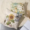 Sunflower Embroidery Home Living Creative Cushion Pillow Cover