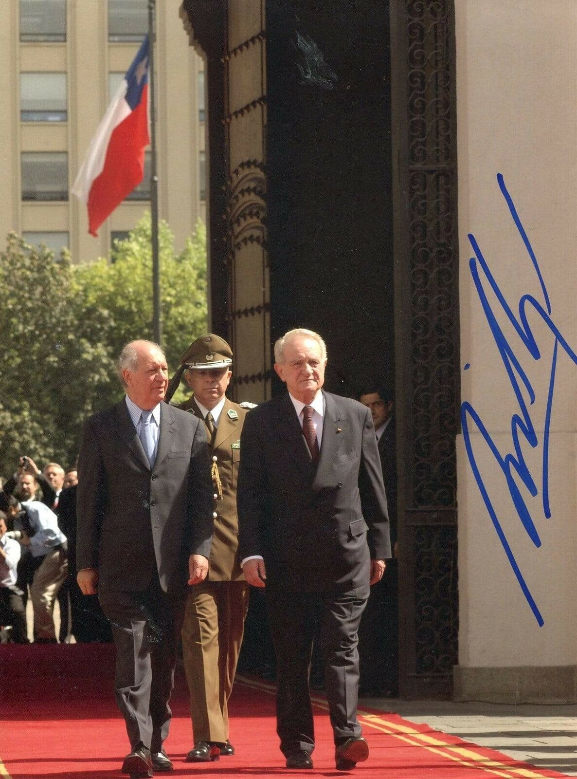 CHILE Ricardo Lagos autograph President of Chile 2000-2006, signed Photo Poster painting