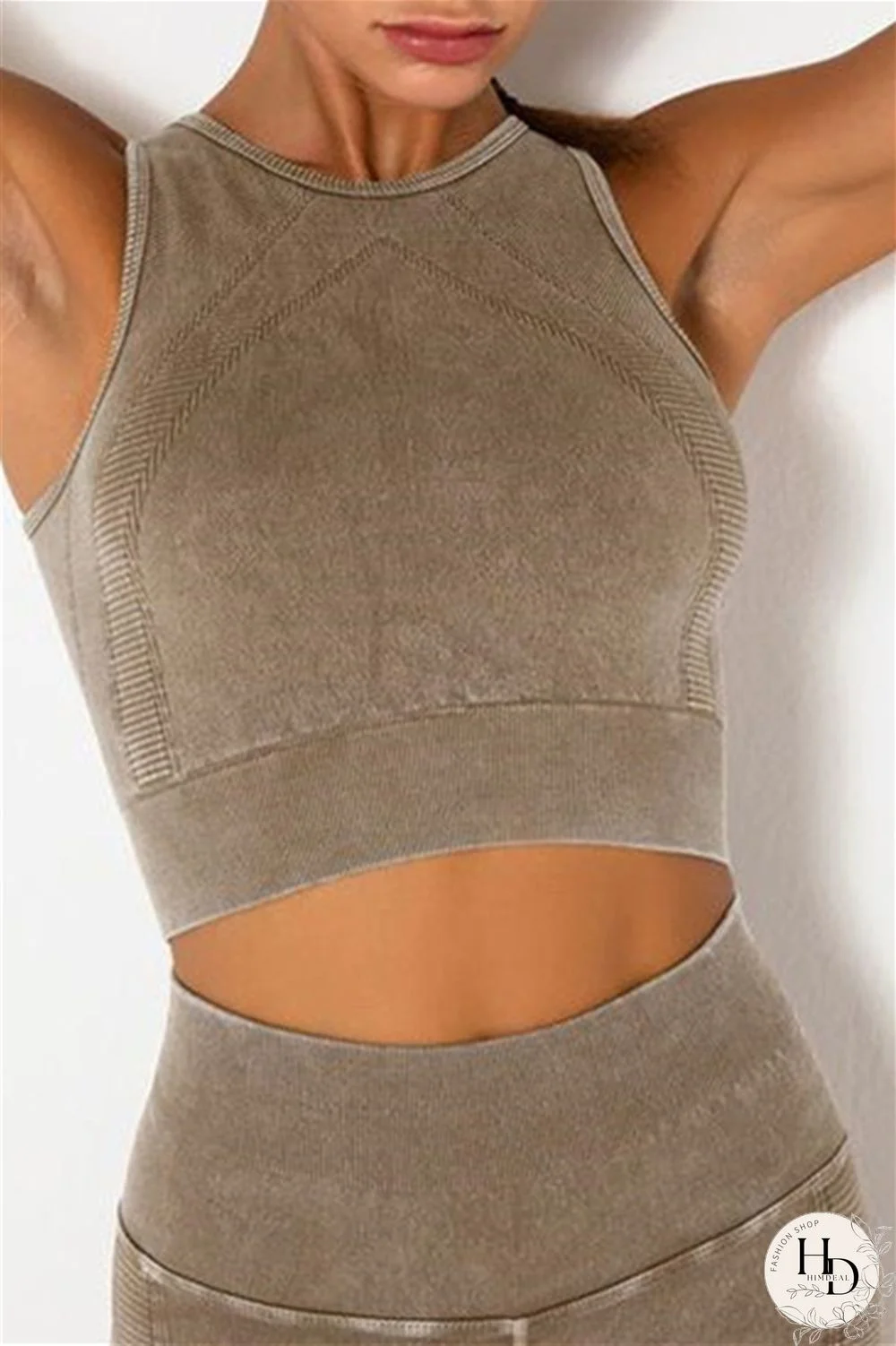Grey Casual Sportswear Solid Vests