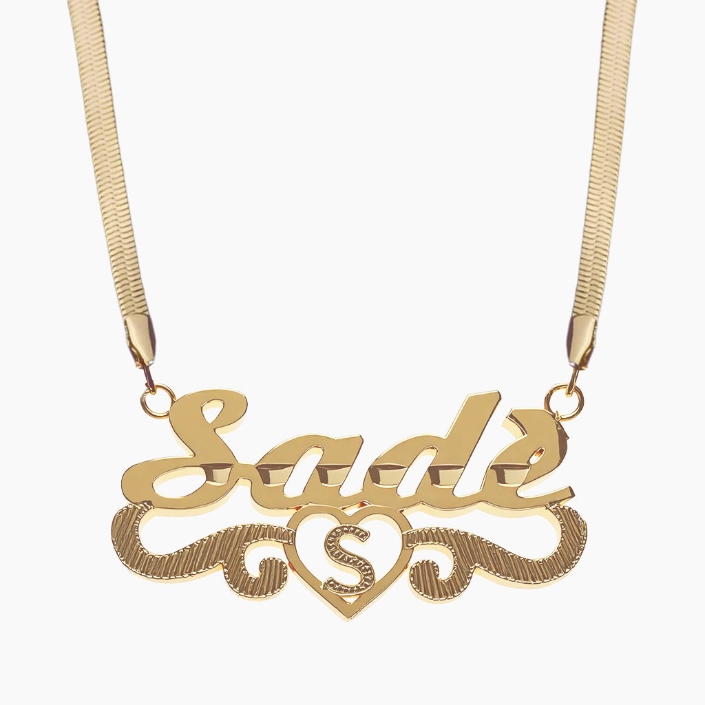 Nameplate Snake Chain Necklace