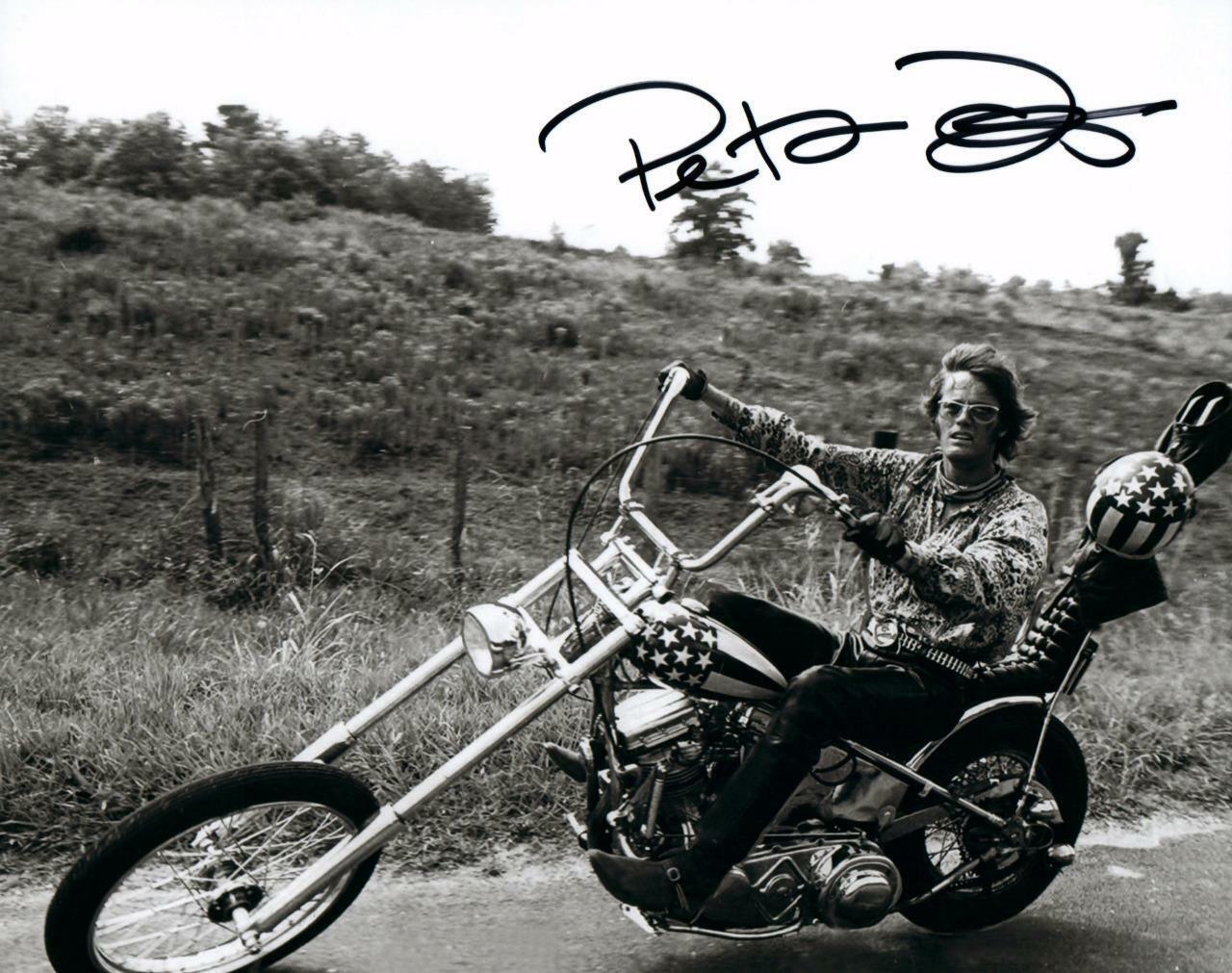 Peter Fonda autographed 8x10 Photo Poster painting signed Picture Very Nice and COA