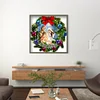 (35*35cm)Christmas wreath - Crystal Rhinestone Diamond Painting