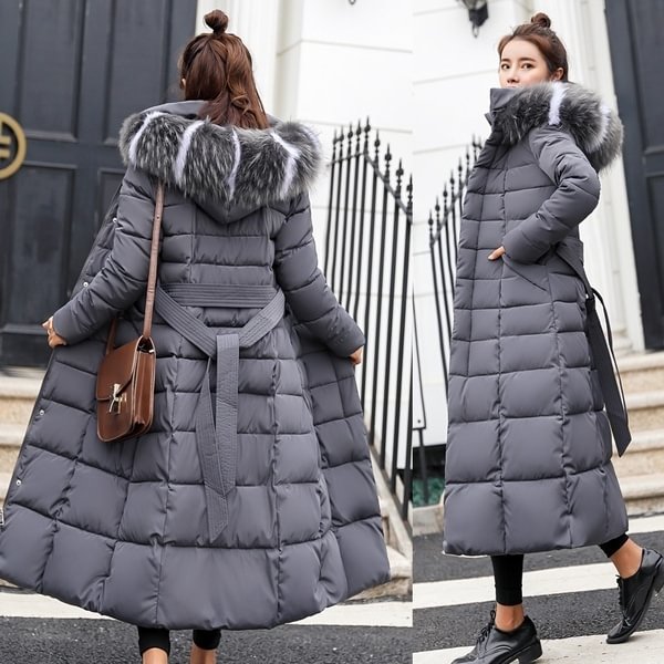 New Fashion Women's Winter Down Coat Clothes Cotton-Padded Thickening Down Casual Winter Coat Long Jacket Down Parka XS-3XL - Shop Trendy Women's Clothing | LoverChic