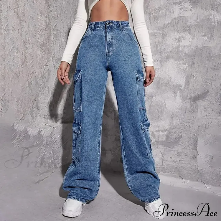 Spring Slim Fit Size Calf Hole Stretch Jeans