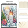 50 Pages A5 Special Shaped Candle Mosaic Diamond Sketching Book Kit