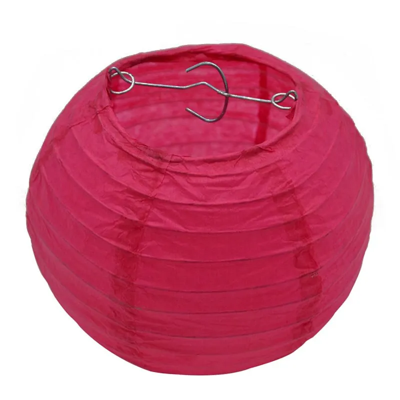 1pcs 20cm/25cm/30cm Colorful Chinese Round Hanging Paper Lanterns lamps Paper Crafts Party Festival Wedding Home DIY Decoration