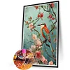 (40*60cm)Bird Flowers - Full Round Drill Diamond Painting