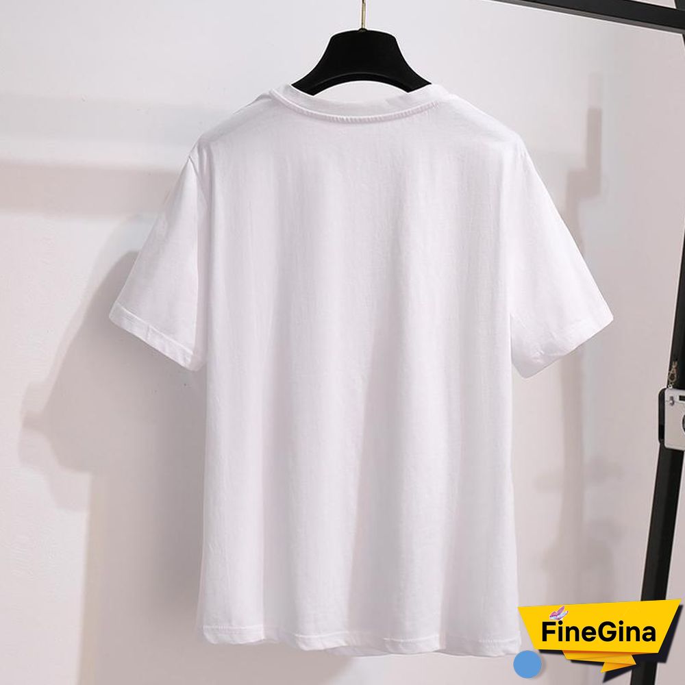 Casual Tee+Wild Print Skirt P10640