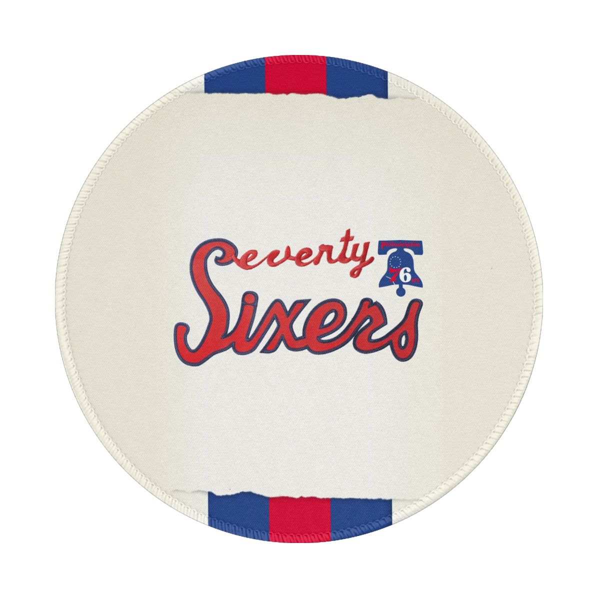Philadelphia 76ers Basketball Team Waterproof Round Mouse Pad for Wireless Mouse