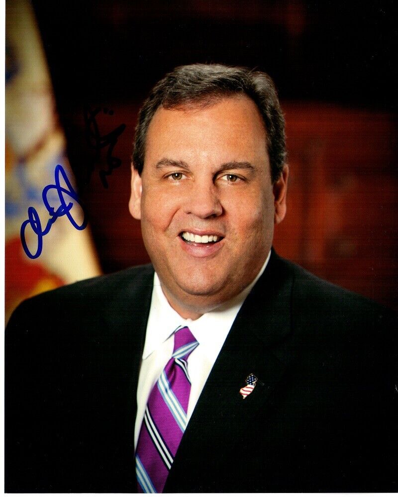 Chris Christie Signed - Autographed Governor of New Jersey 8x10 inch Photo Poster painting