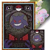 (Big Size)Pok&eacute;mon Gengar - 11CT Stamped Cross Stitch - 50*75cm - Cartoon