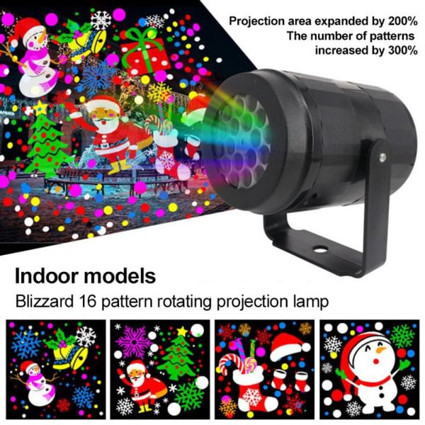 16 Patterns Christmas Laser Projector Outdoor Light for Christmas New Year Stage bar Disco Home Party Decoration High-brightness - Shop Trendy Women's Fashion | TeeYours