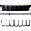 7pcs/set Gloss Black Grille Grill Rings for Grand Cherokee 2014-2016