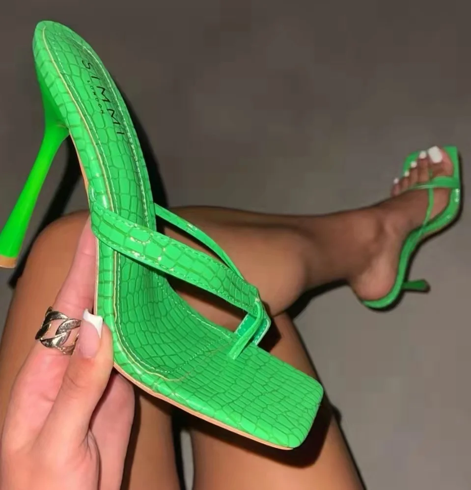 Flip-toe women's high heels