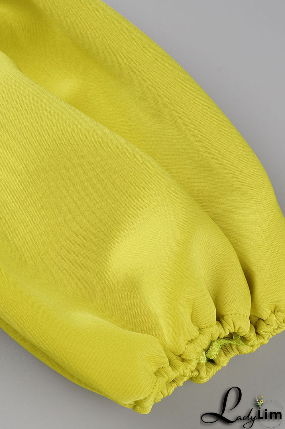 Yellow Celebrities Elegant Solid Patchwork Flounce Asymmetrical Oblique Collar Evening Dress Dresses