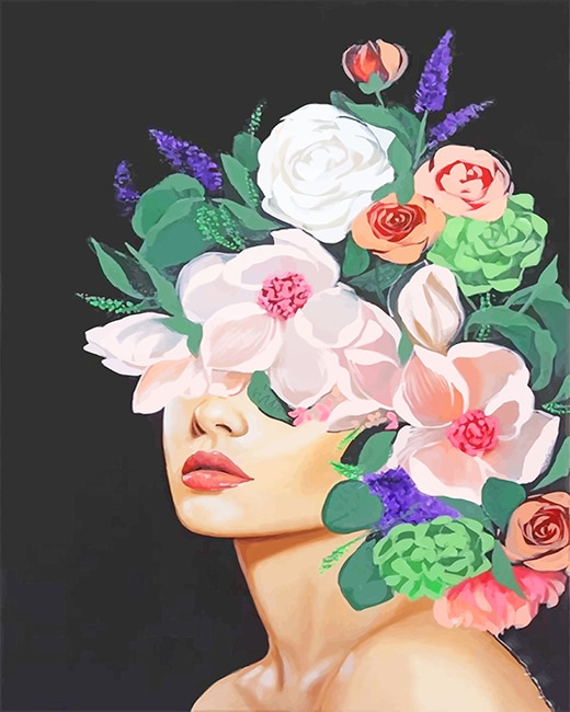 

Abstract Woman Flowers Art – Paint By Numbers - 40*50CM, 501 Original