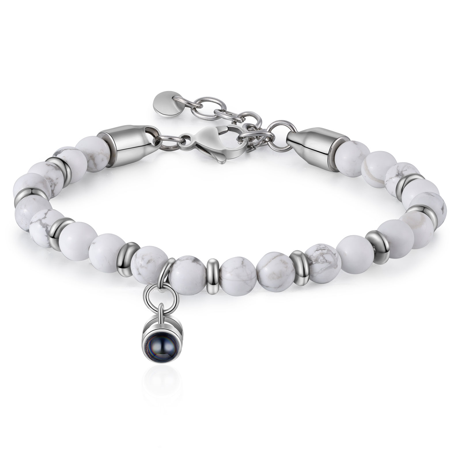 Braccialetto con proiezione personalizzato foto coppia amore Valentine 