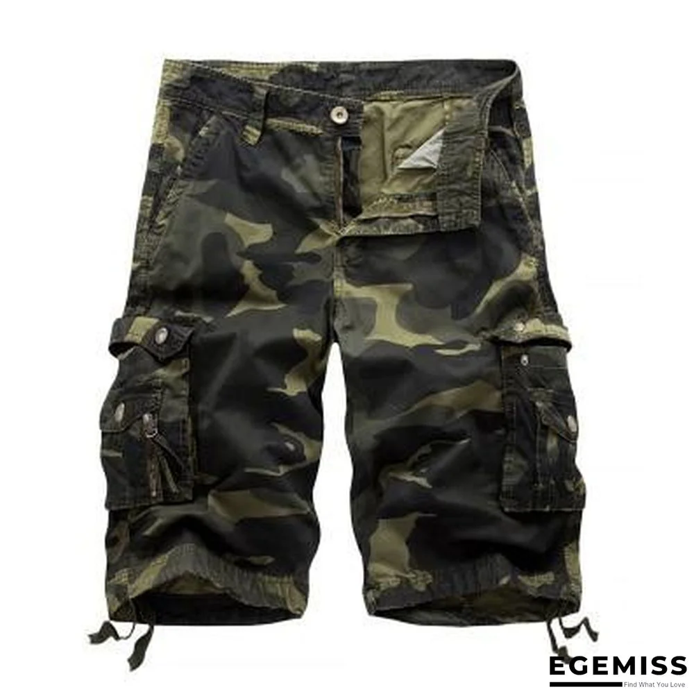 Men's Military Cargo Shorts Summer Camouflage Multi-Pocket Casual Shorts | EGEMISS