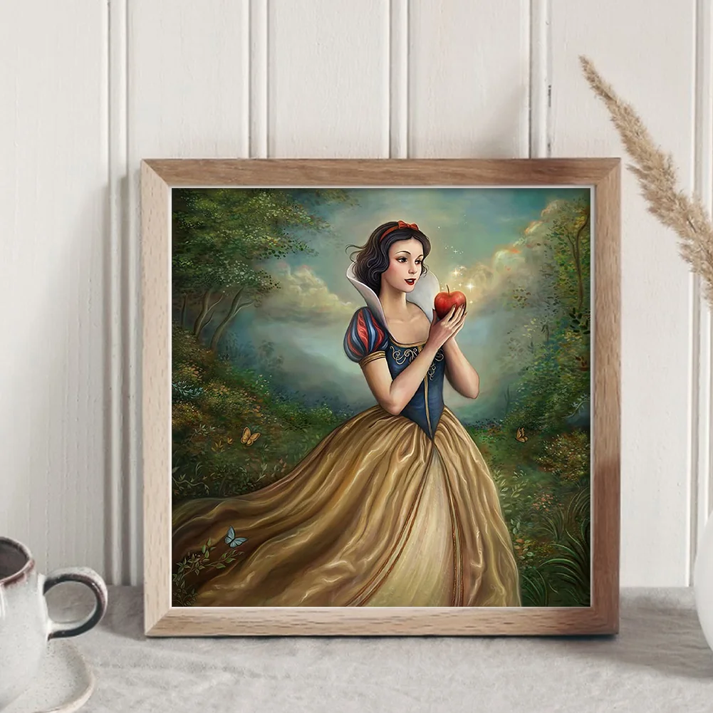 11CT Full Stamped Cross Stitch - Snow White(Canvas|40*40CM)