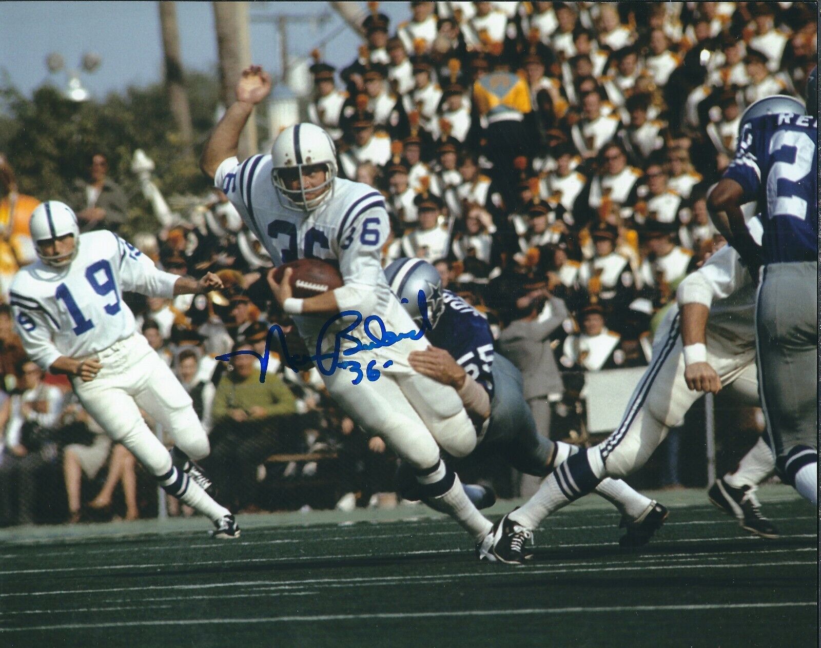 Autographed NORM BULAICH Baltimore Colts 8x10 Photo Poster painting w/COA