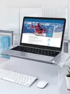 Acrylic Monitor Stand Clear Monitor Riser Desk Laptop Stand Riser Computer Stand