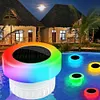 Solar Pool Chlorine Tablet Dispenser with Colorful Light for Up to 3 inch Tablet