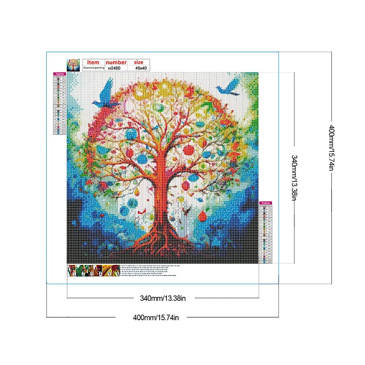 Tree of Life - Full Round - Diamond Painting(40*40cm)