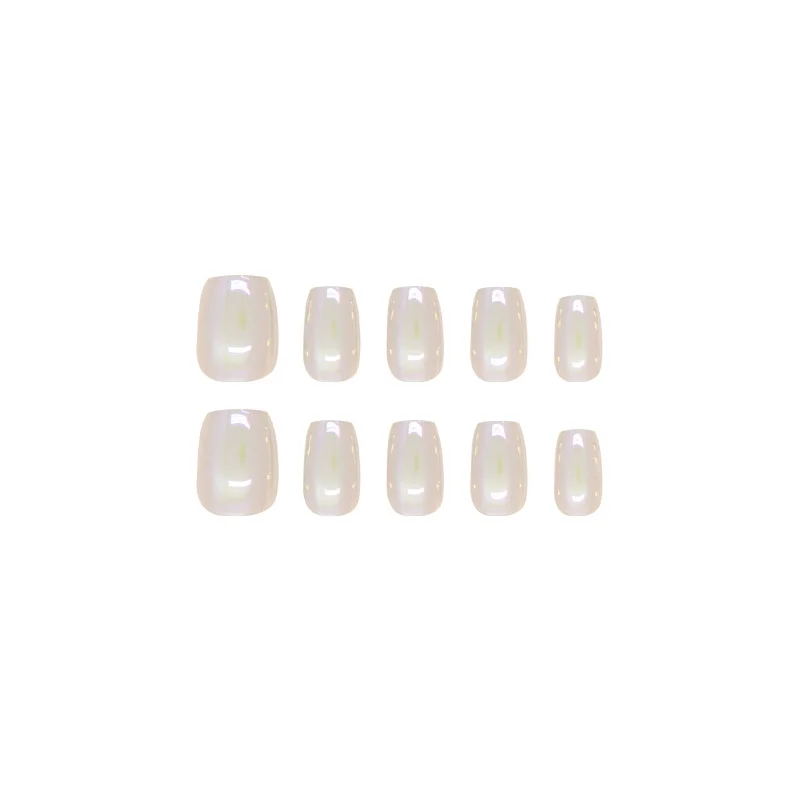 Churchf Churchf Cat's Eye White Moonlight Wear Nail Piece Removable Beauty Nail Piece Cat's Eye Nail Patch Clear Nail Piece Code