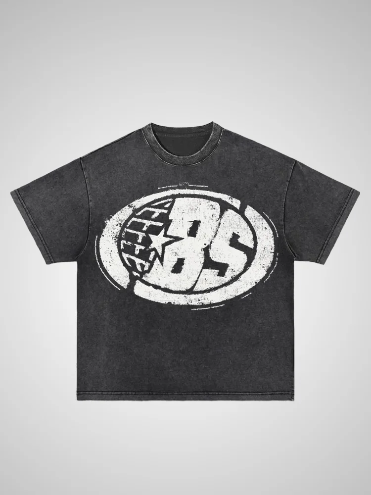 Bs Earth Arc Distressed T-shirt