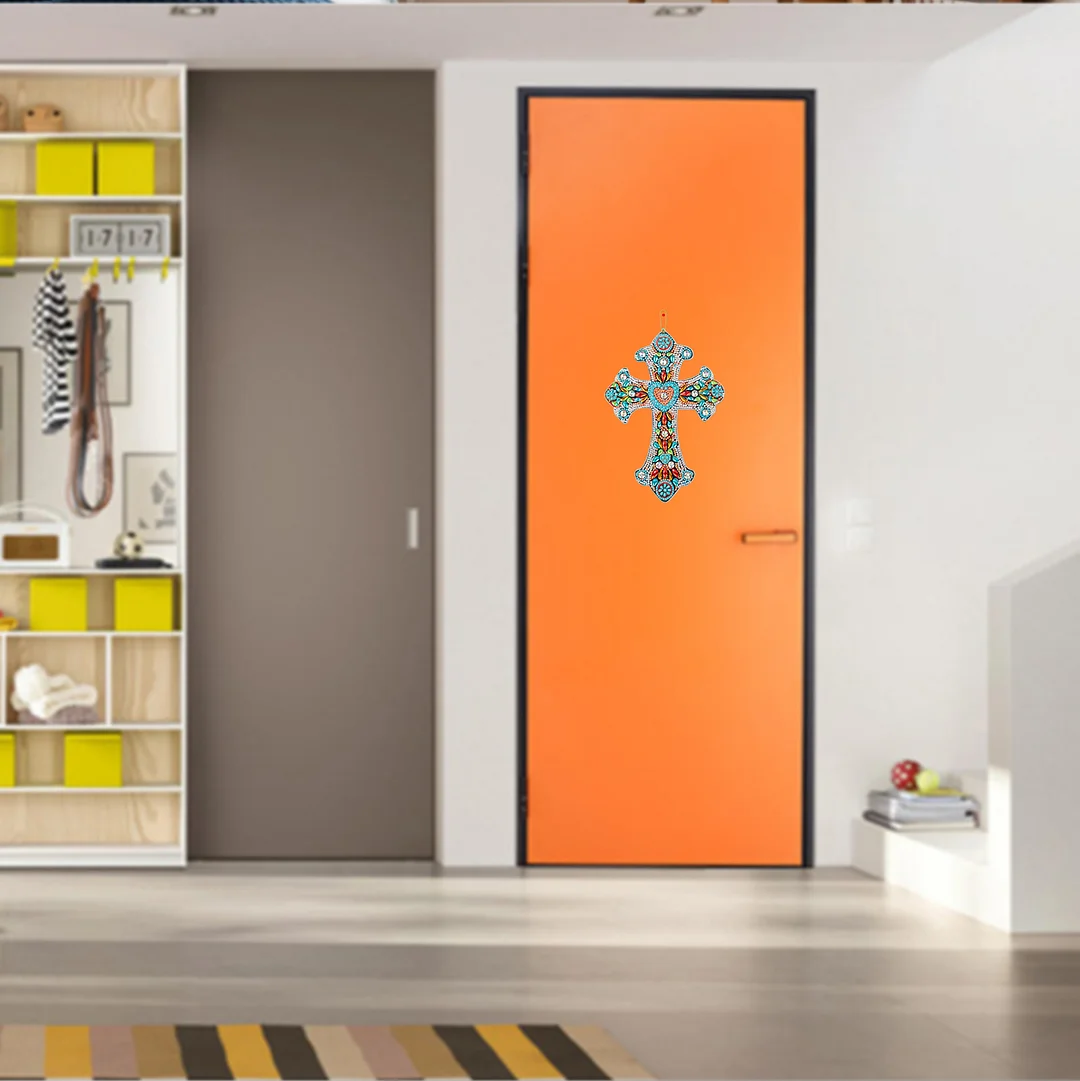 DIY Diamond Cross Home Decoration Pendant(Single Side)