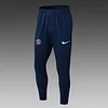 2025/2026 Psg Paris Saint-Germain Half-Pull Training Suit Navy Blue Gray Sleeves Football Shirt 1:1 Thai Quality Set
