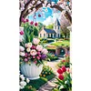 (45*75cm)Garden House - Full Square Drill Diamond Painting