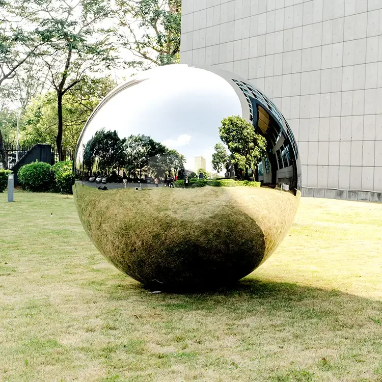 316 stainless steel 2200mm polished mirror hollow metal sphere
