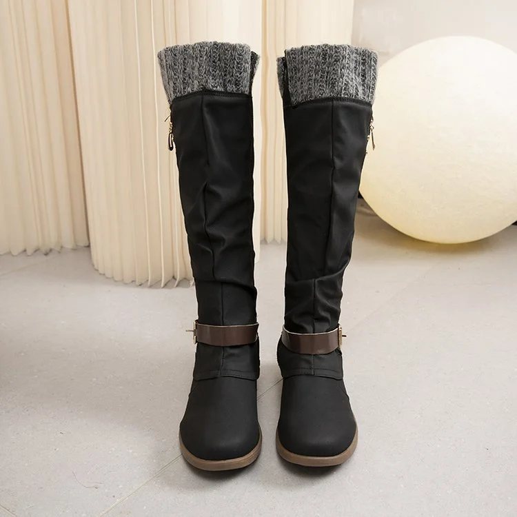 Breakj Breakj Code 2025 Autumn And Winter New Thick Side Zipper High-Heeling Women's Boots