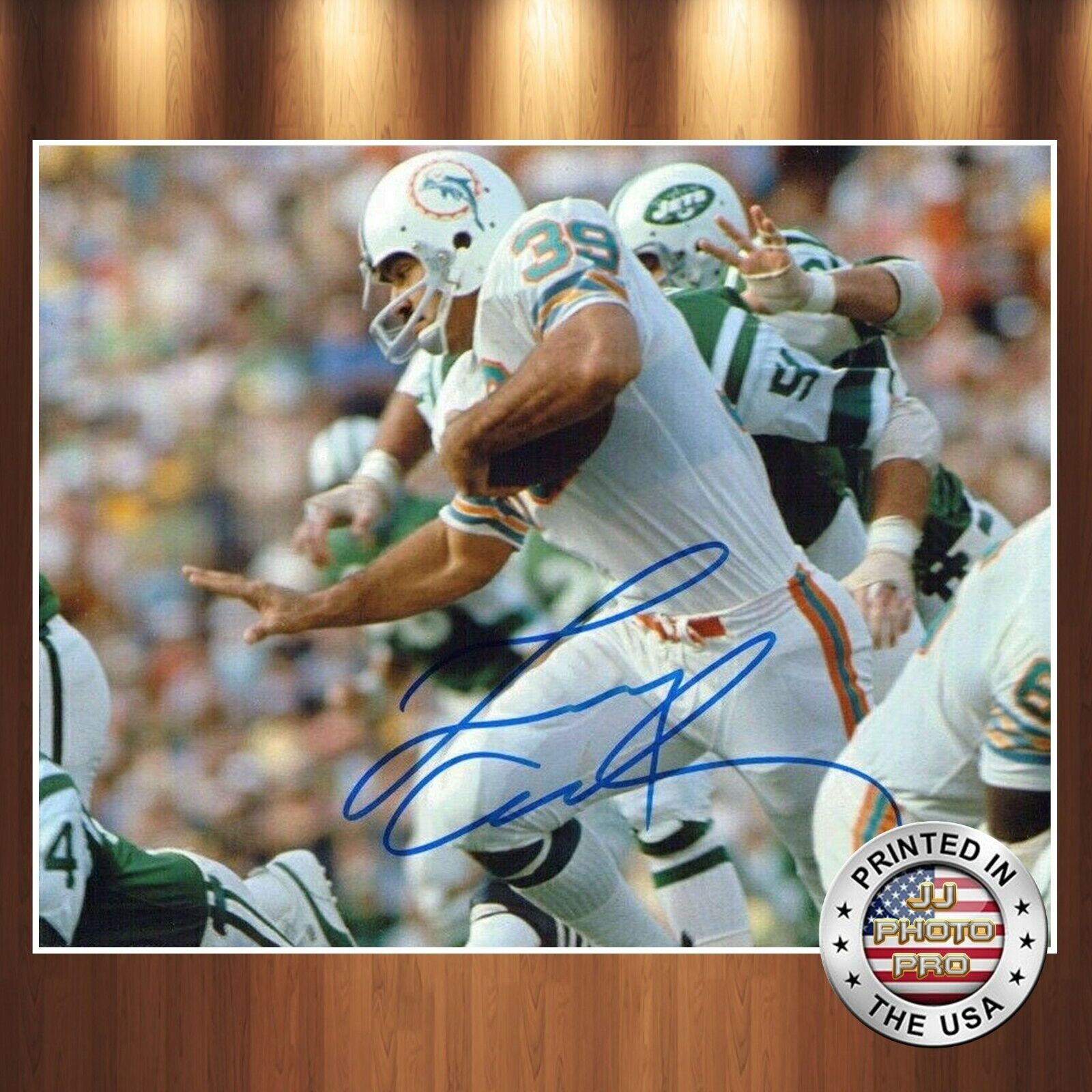 Larry Csonka Autographed Signed 8x10 Photo Poster painting (HOF Dolphins) REPRINT